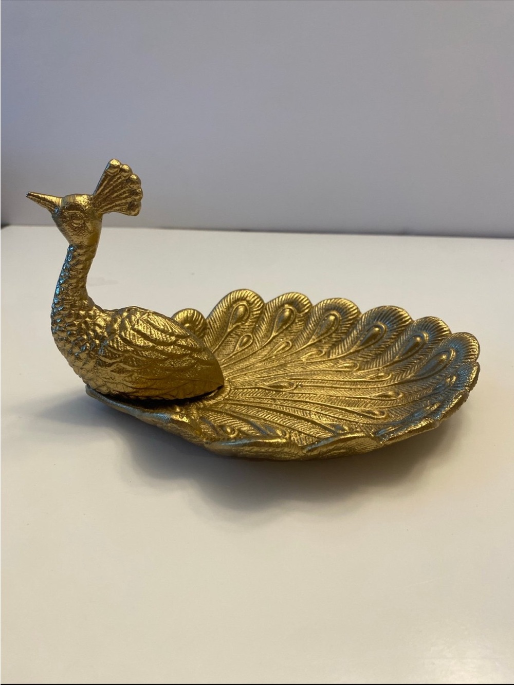 World Market Peacock Trinket Dish